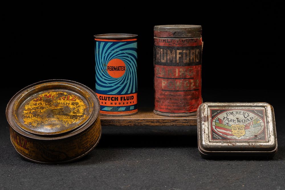 Lot 335: Four Assorted Vintage Advertising Tins