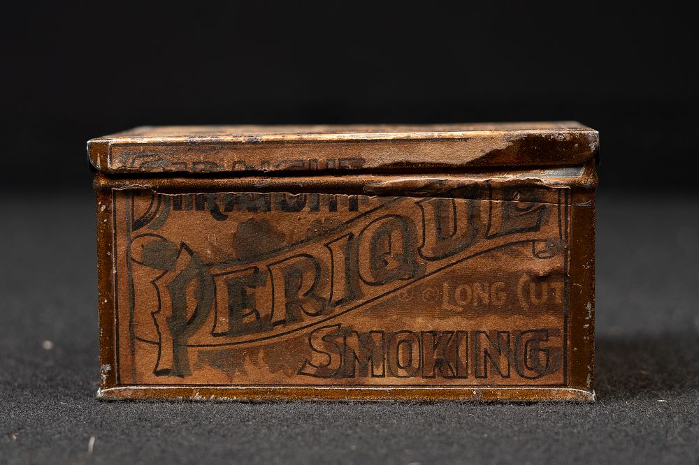 Lot 339: Straight Perique Long Cut Smoking Tobacco Tin