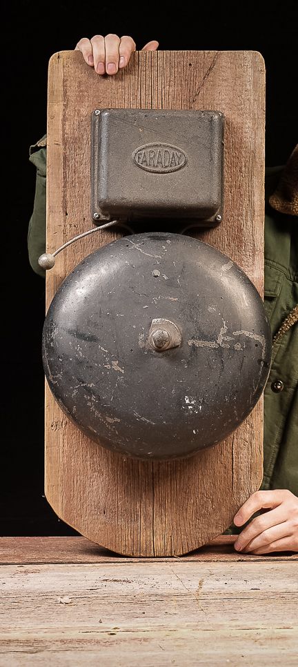 Lot 434: Industrial Wall-Mounted Factory Bell by Faraday