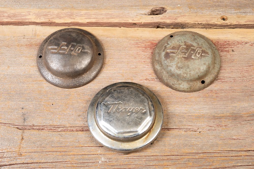 Lot 493: Vintage Baby Carriage Hubcap Lot