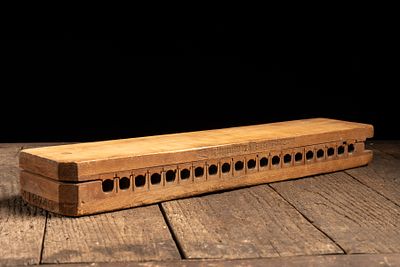 Wooden Cigar Press Mold- Miller, Dubrul and Peters. C-18896 c. 1870s-1890s; Miller, Dubrul &amp; 