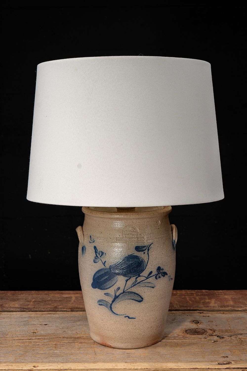 Lot 12: Rowe Pottery Wis. Stoneware Table Lamp