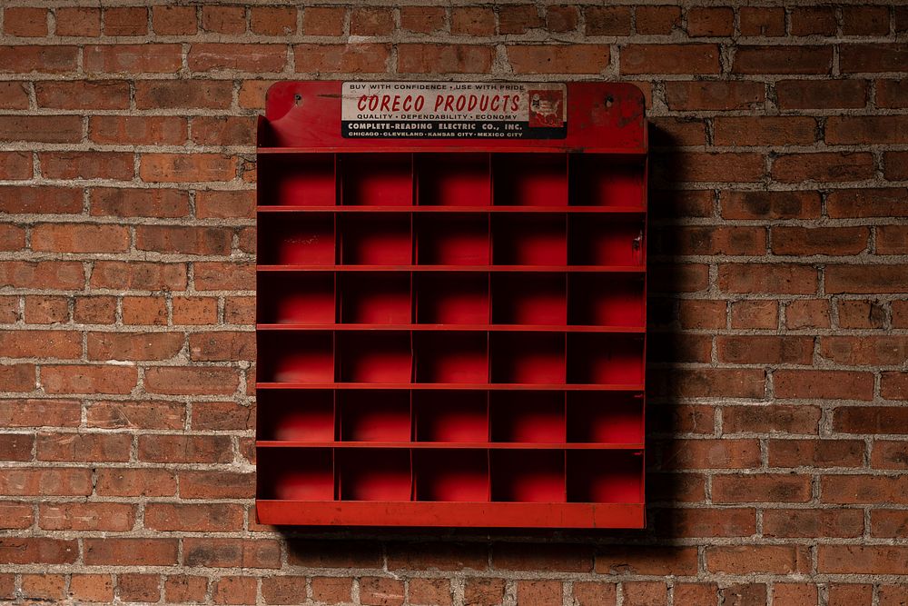 Lot 20: Vintage Industrial Steel Storage Unit by CORECO