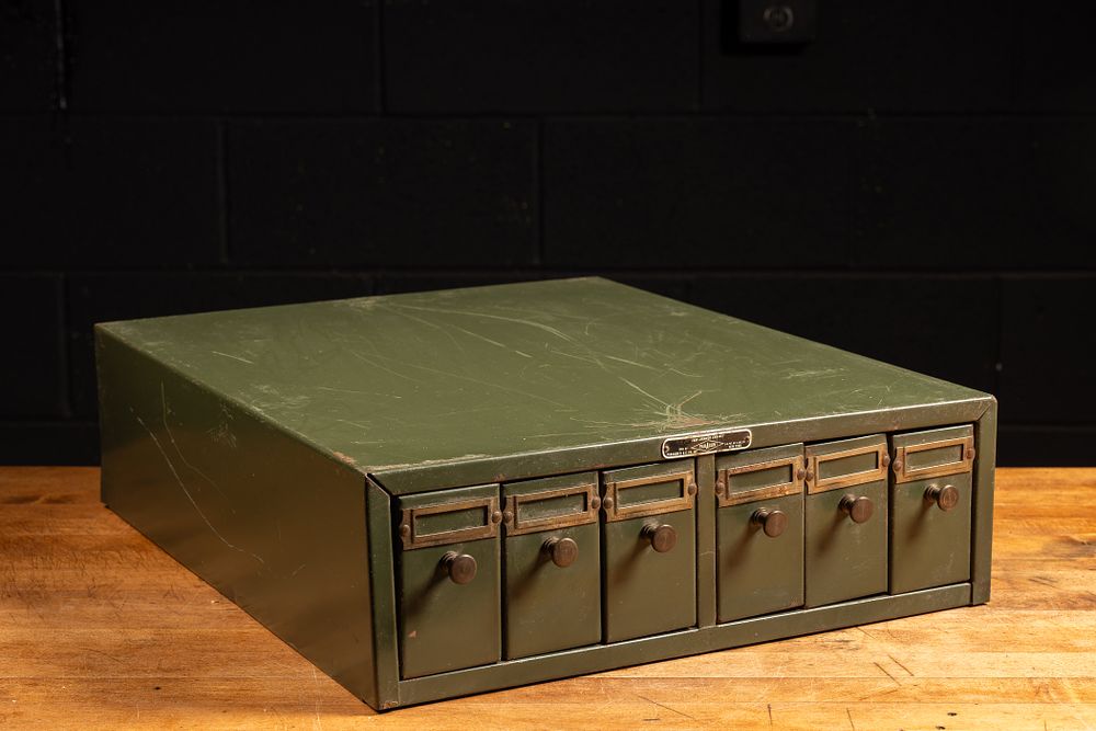 Lot 22: Vintage Industrial 6-Drawer Cabinet by Paragon