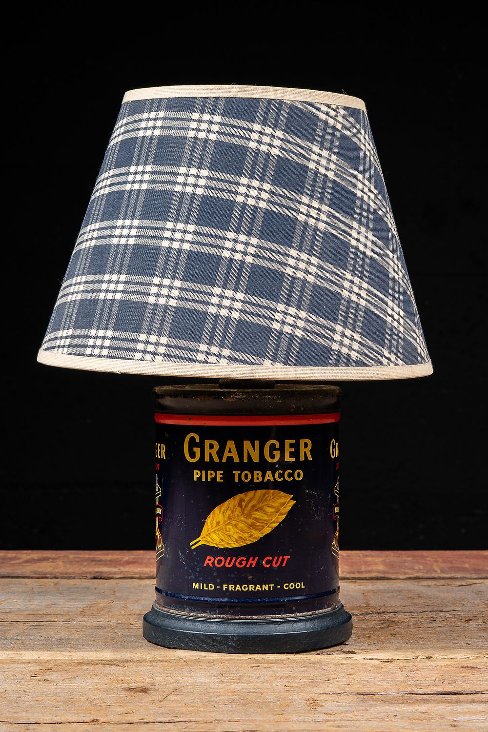 Lot 28: Granger Tobacco Tin Tramp Art Table Lamp