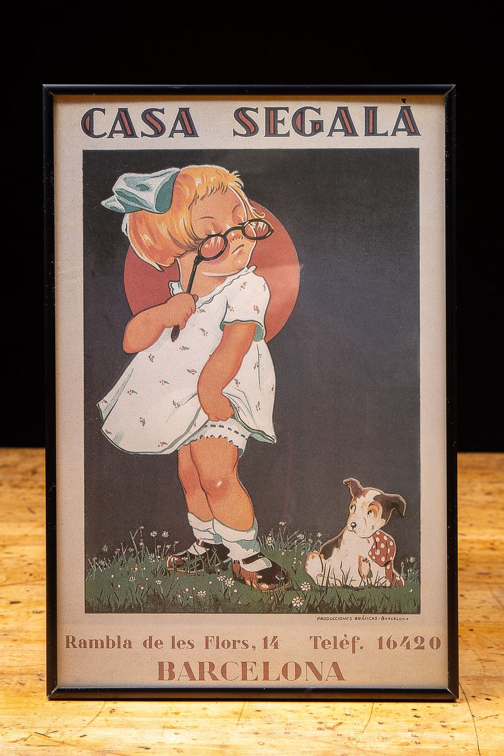 Lot 58: Framed Casa Segala Barcelona Poster