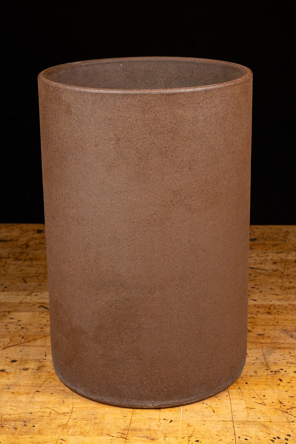 Lot 67: Cast Concrete Cylinder Planter, Late 20th Century