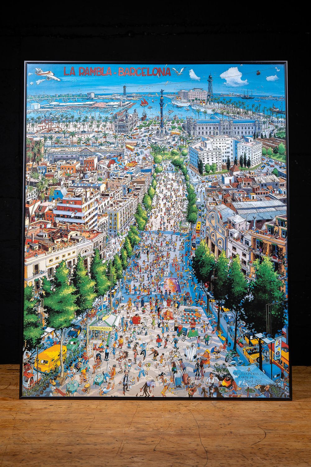 Lot 71: Framed La Rambla Barcelona Print