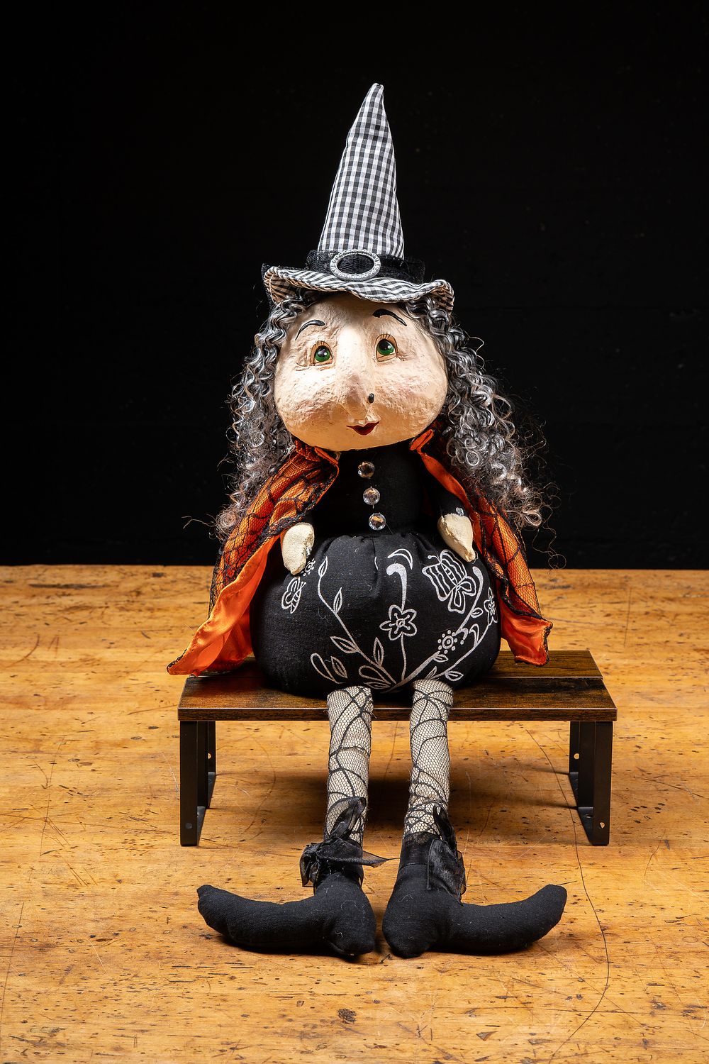 Lot 76: Halloween Witch Shelf Sitter Doll
