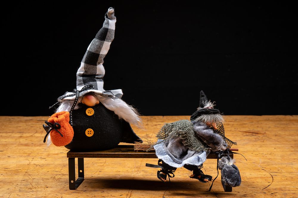 Lot 78: Lot of Two Halloween Witch Decorations