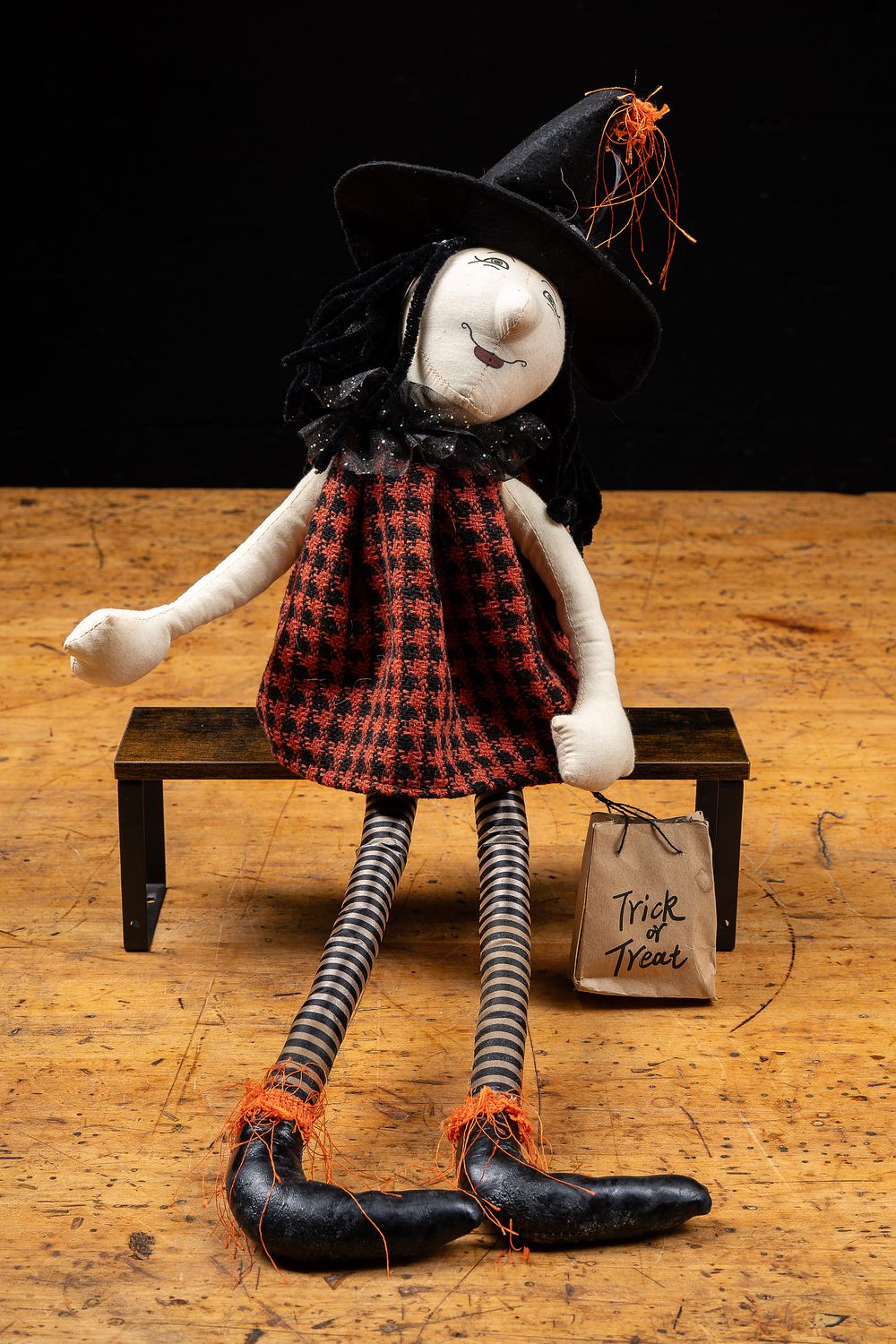 Lot 79: Halloween Trick or Treat Witch Shelf Sitter Doll