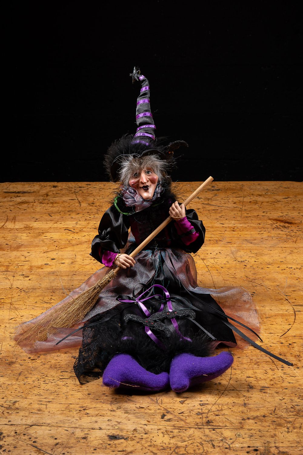 Lot 85: Halloween Witch Shelf Sitter or Ceiling Ornament