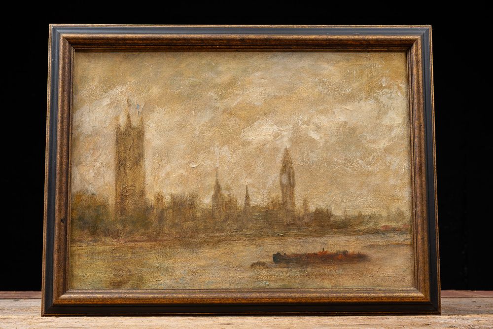 Lot 96: Palace of Westminster | Framed Oil Painting
