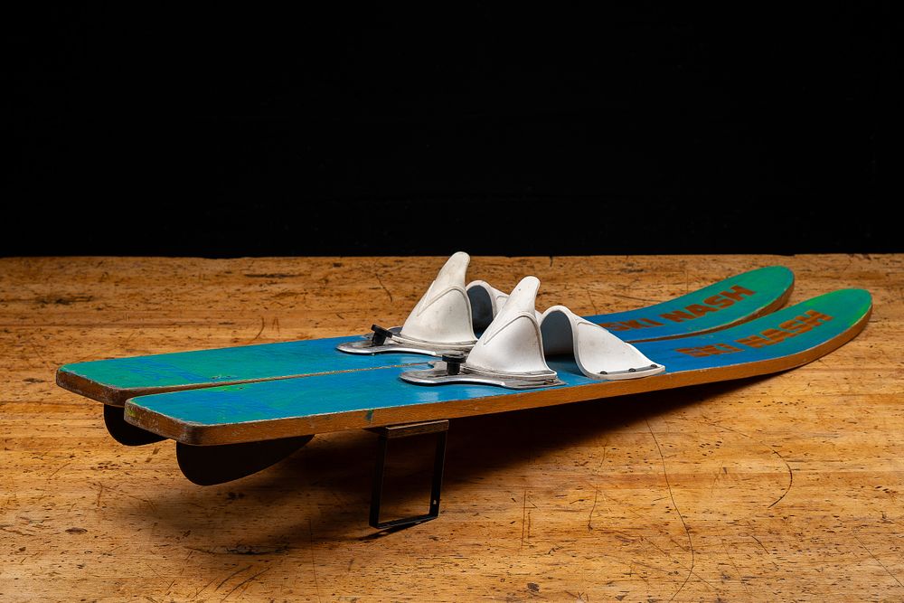 Lot 103: Vintage Nash Wooden Water Skis