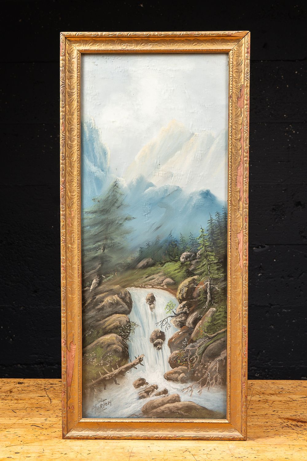 Lot 108: William Samuel Horton Framed Golden Stream Pastel