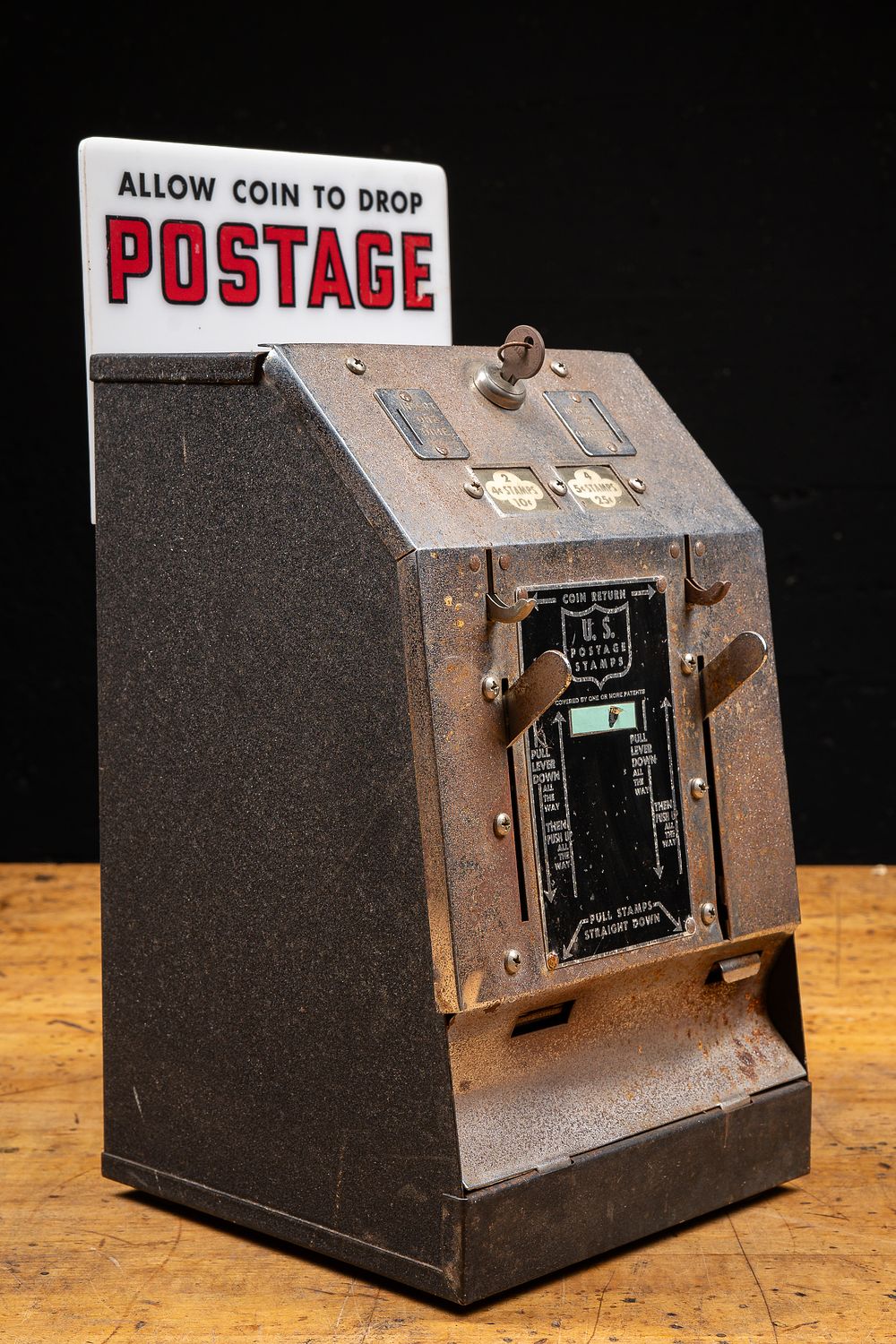 Lot 120: Schermack Double Unit US Stamp Vending Machine