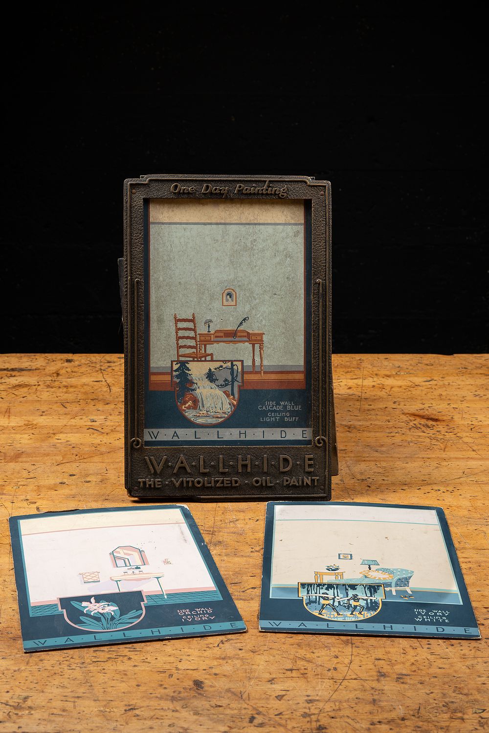 Lot 142: Wallhide Vitolized Oil Paint Advertising Display