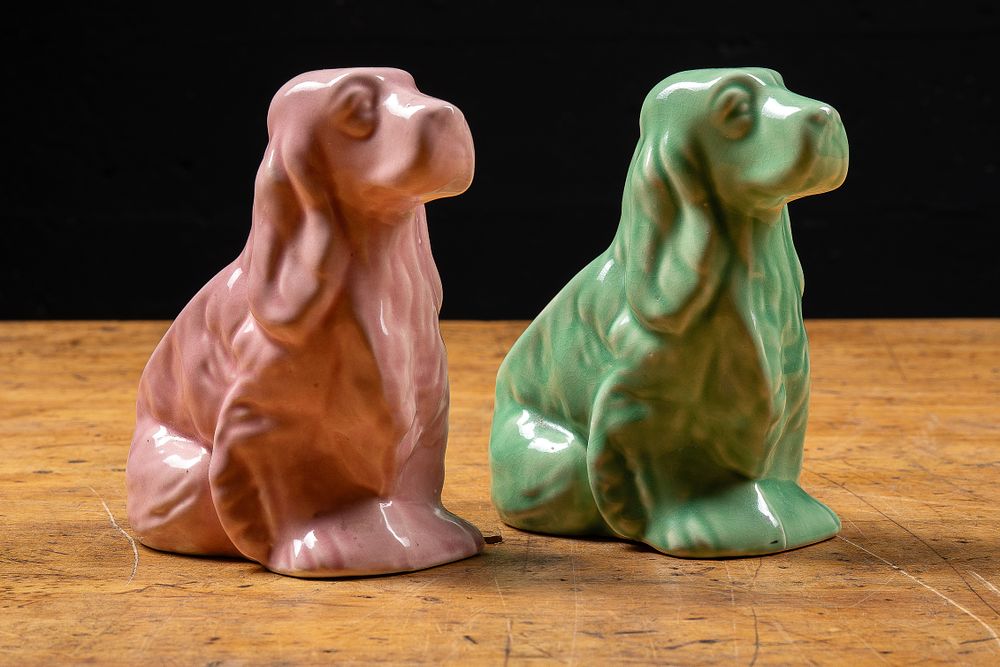 Lot 150: Mid-Century Ceramic Dog Planters