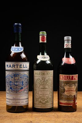 Oversized Liquor Advertising Display Bottles. C-22100 Three oversized glass liquor store 