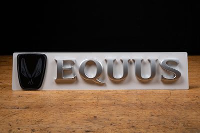 Equus Automotive Dealership Sign. C-22110 Automotive dealership or showroom sign with raised 