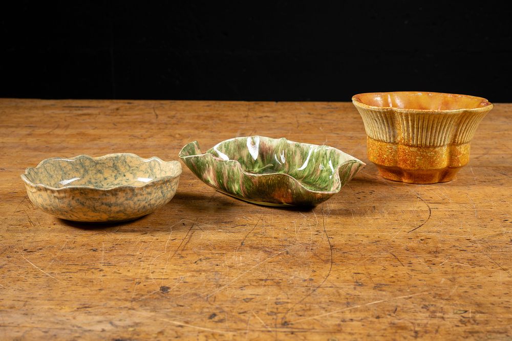 Lot 16: Three Mid-Century Art Pottery Bowls