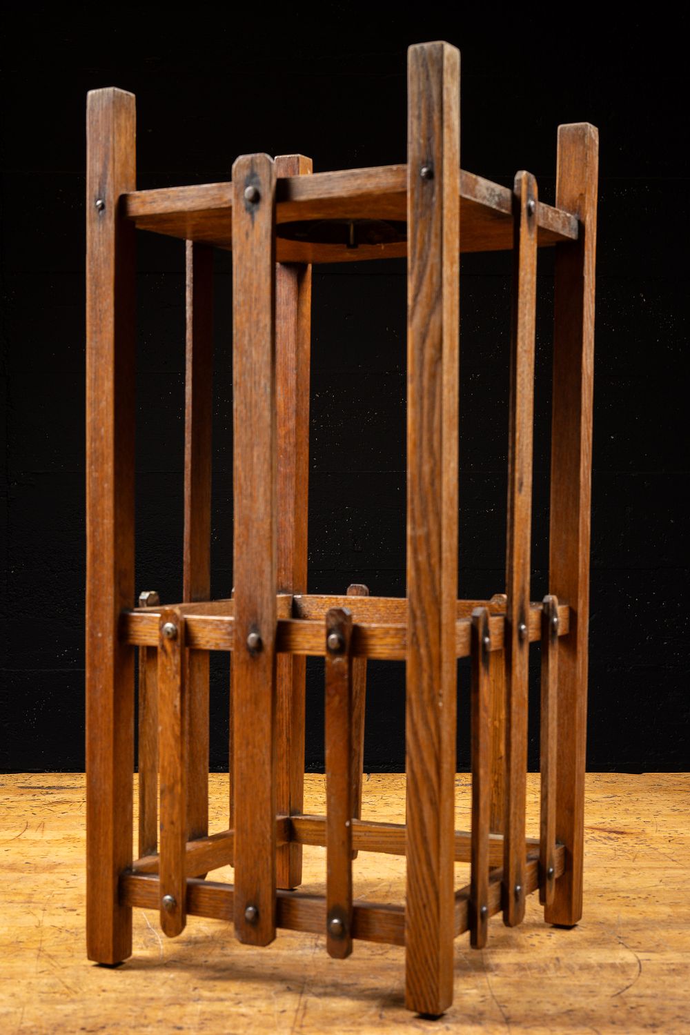 Lot 46: Early 20th Cent. Arts and Crafts Jardiniere Stand