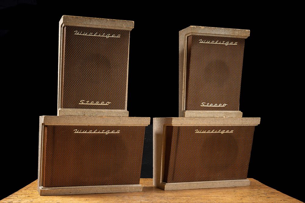 Lot 66: Four Wurlitzer Jukebox Stereo Wall Speakers