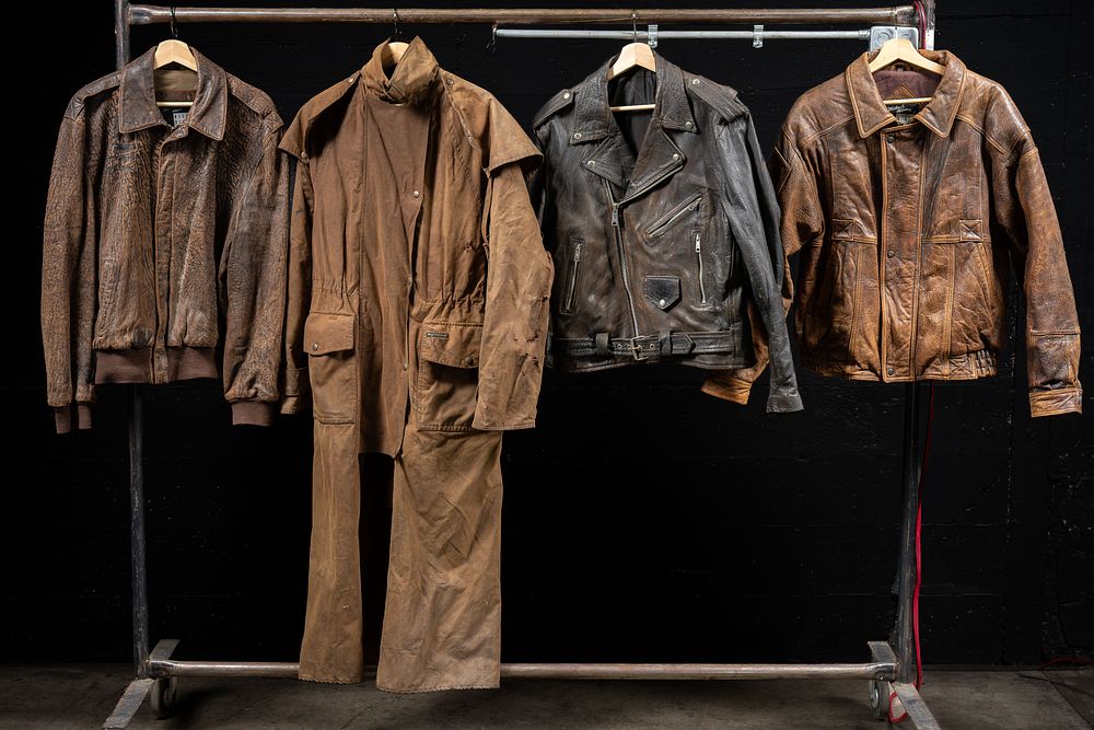 Lot 69: Lot of Three Leather Jackets and Riding Duster