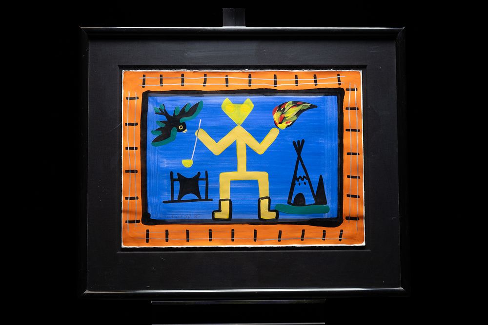 Lot 75: R Blanchard Figuration Libre Painting