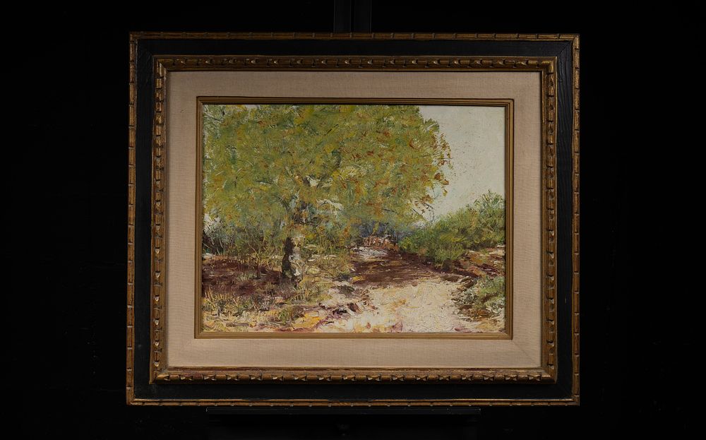 Lot 82: Framed Betty Gillard Desert Wash Oil Painting