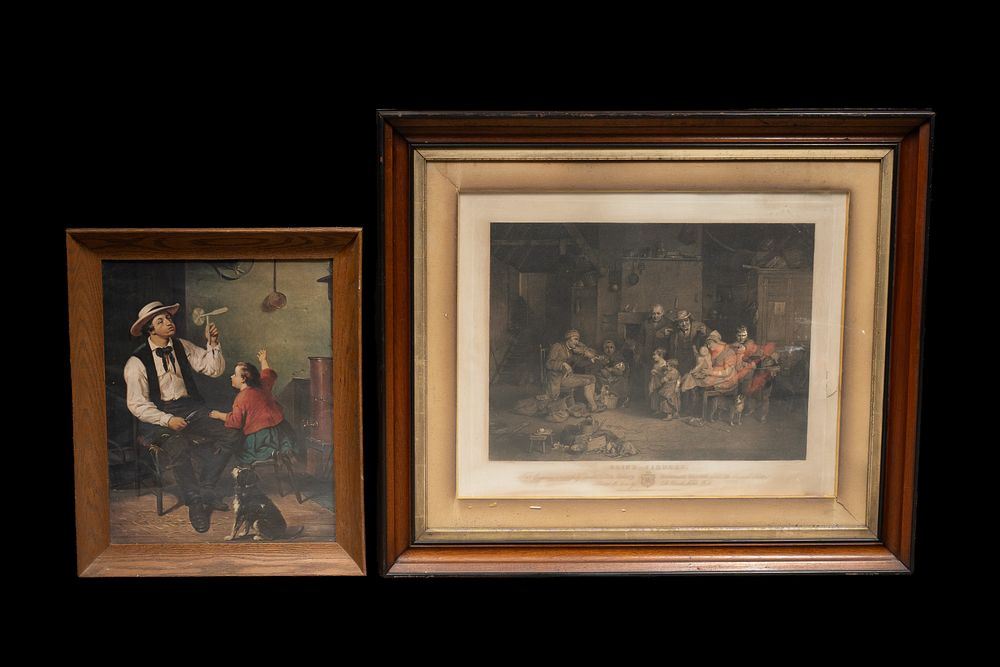 Lot 94: Two Framed 19th Century Genre Prints