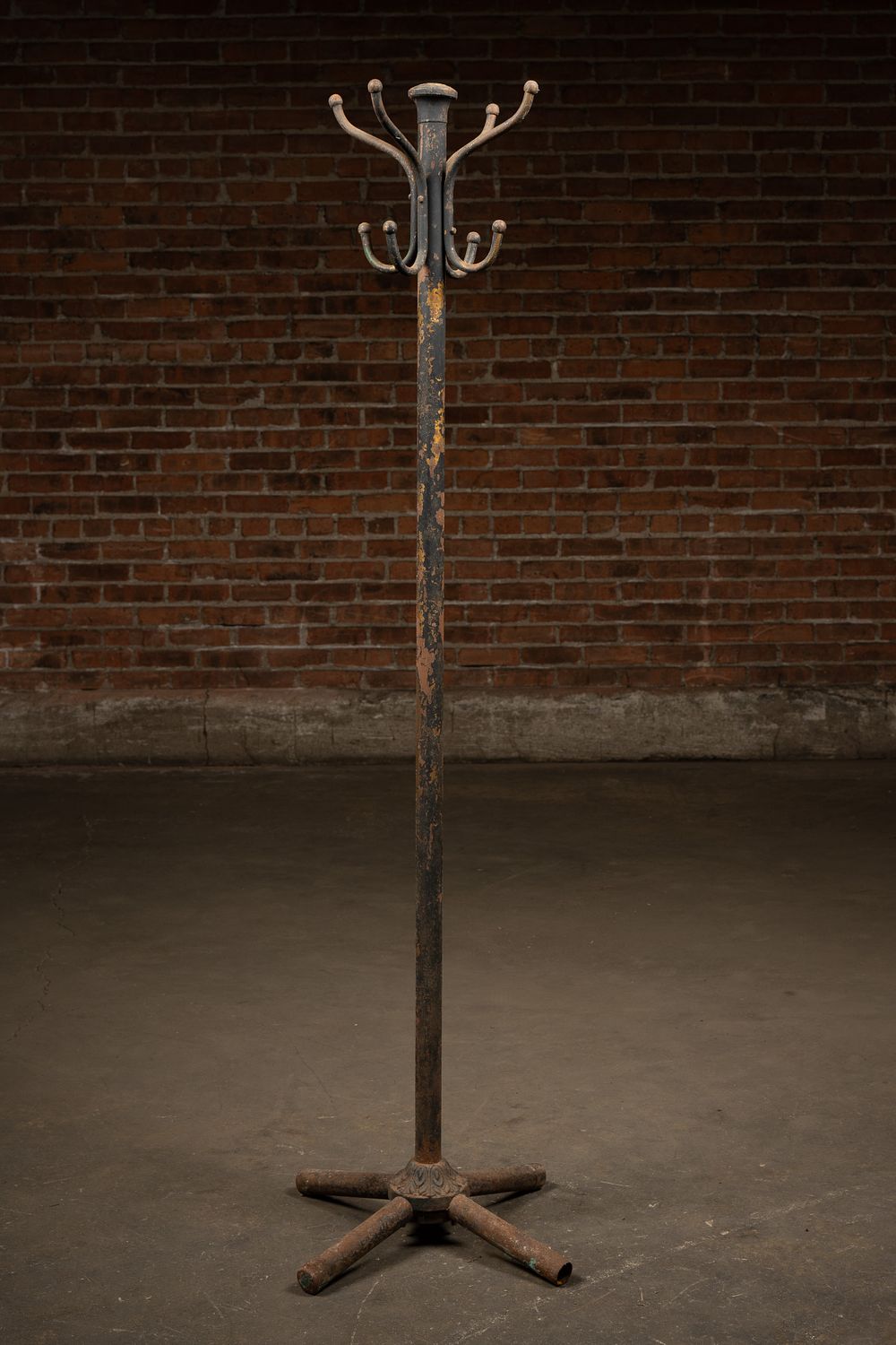 Lot 119: Industrial Cast Iron Coat Rack