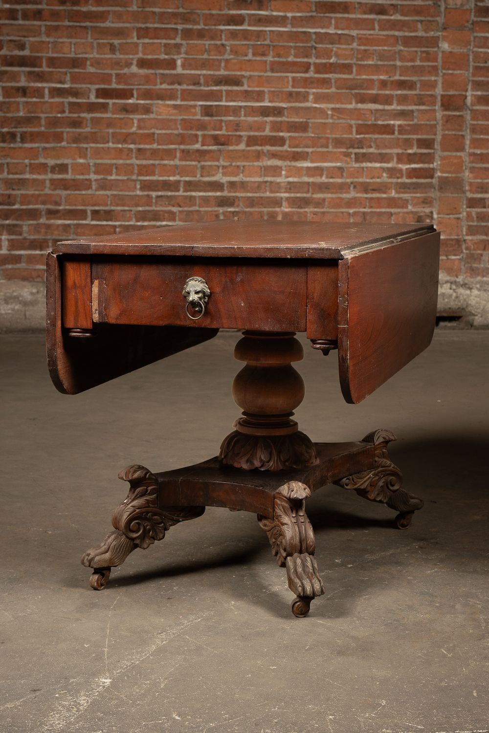Lot 145: Regency Style Mahogany Drop Leaf Table