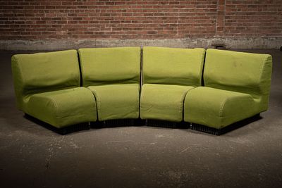1975 Don Chadwick Herman Miller Modular Sofa. C-22557 Four-piece Chadwick modular seating system 