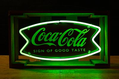 Coca Cola Sign of Good Taste Neon Sign. C-22663 1996 Coca Cola “Sign of Good Taste” advertising 