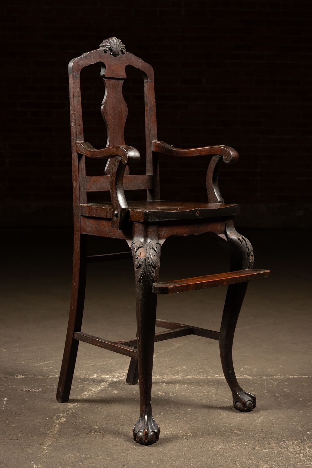 Lot 271: Queen Anne Revival Childs High Chair