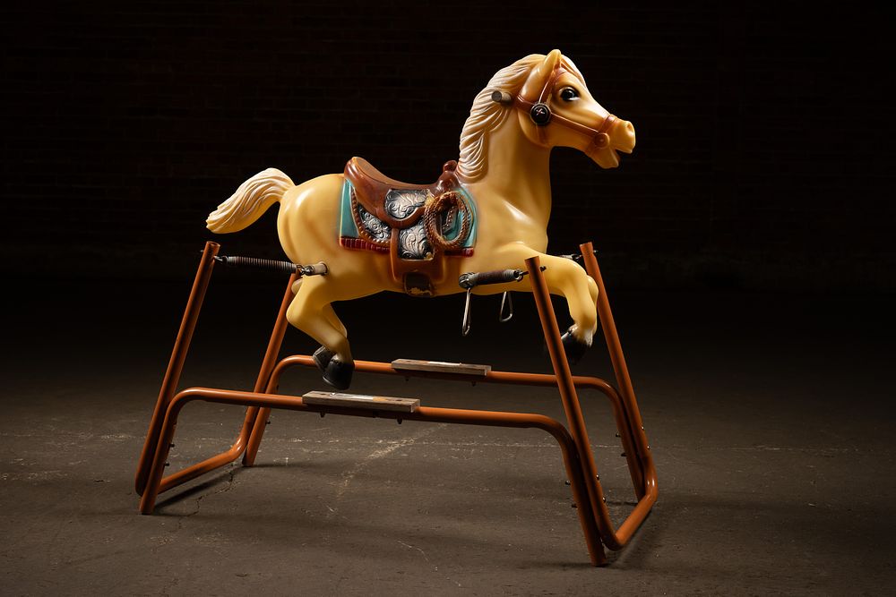 Lot 272: Vintage Childs Spring Rocking Horse