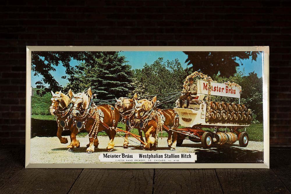 Lot 281: Meister Brau Westphalian Stallion Beer Sign