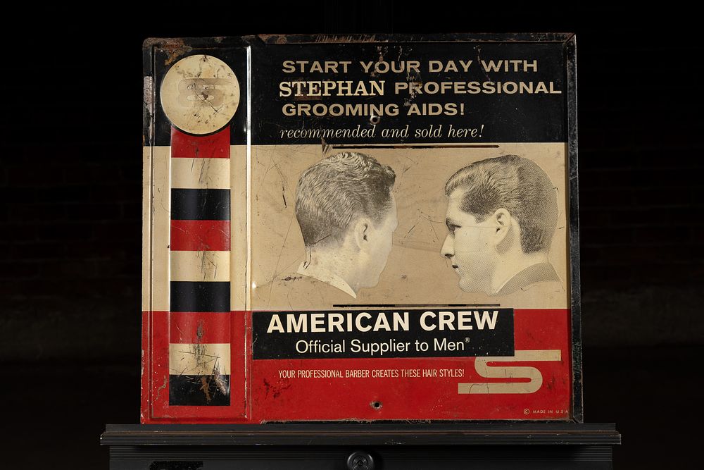 Lot 291: Stephan Professional Grooming Aids Barber Sign