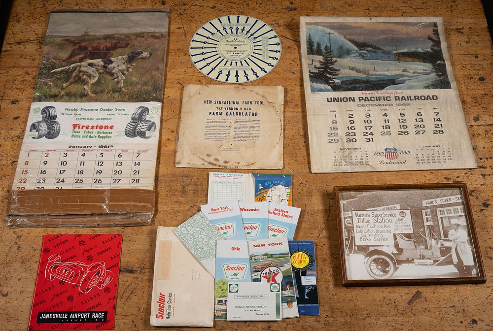 Lot 299: Automotive Railroad and Travel Ephemera Lot