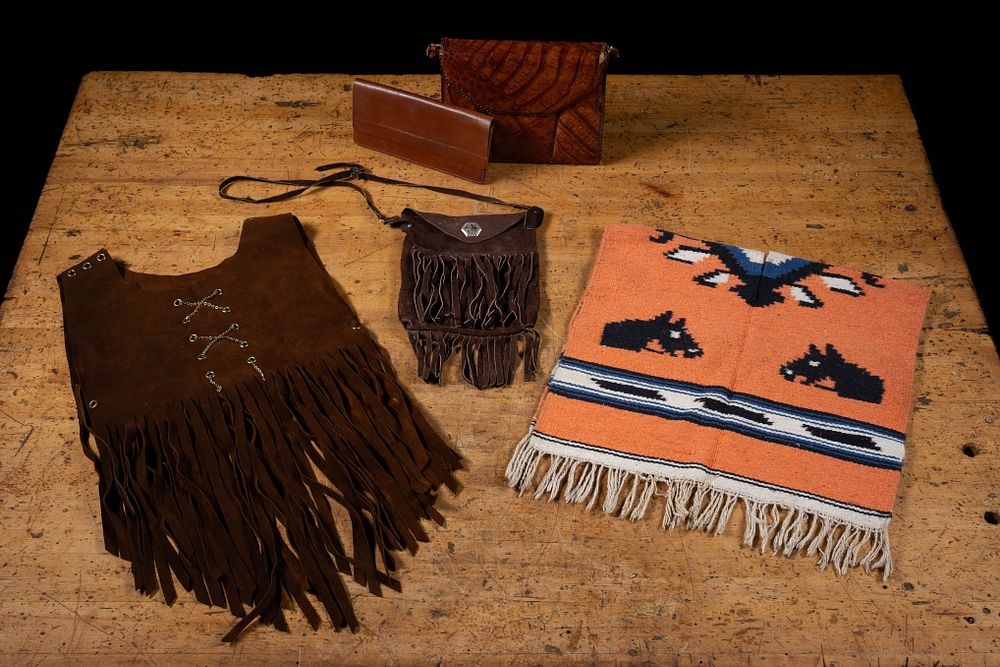 Lot 319: Southwestern Leather and Textile Collection
