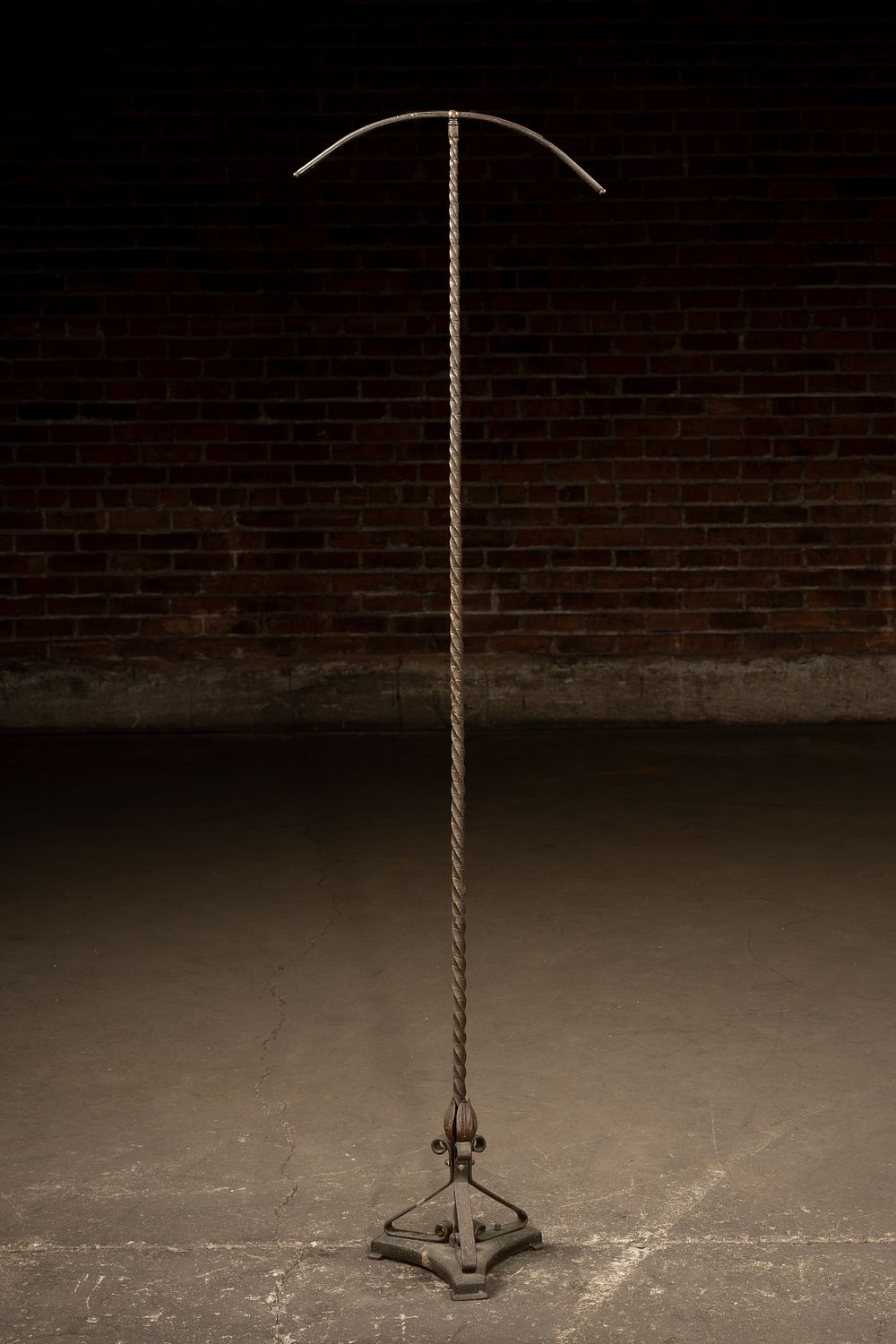 Lot 360: Wrought Iron Twisted Rod Garment Display Stand