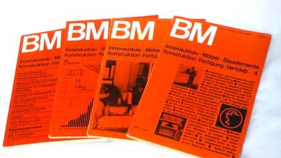 לוט 4 חוברות נגרות מקצועית BM בגרמנית 1971