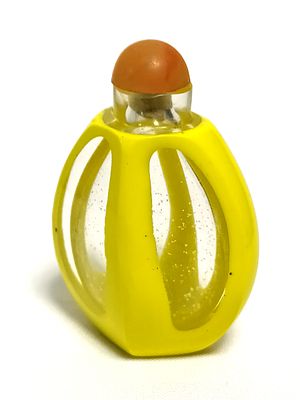 בקבוק בושם / הרחה (טבק) סיני. Snuff Bottle גובה בין 6 ל- 7 ס''ם