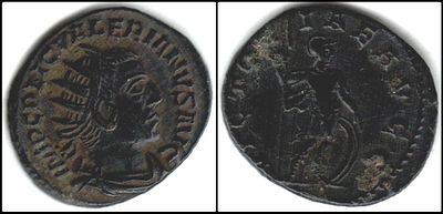 Valerian Bi. Antoninianus, Viminacium, AD 254.
