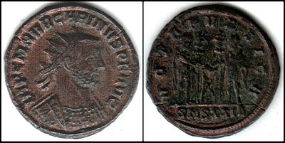 Carinus AE Antoninianus as Augustus. Siscia mint.