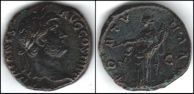 ROMAN EMPIRE, Hadrian, 117-138 AD, bronze as, SR-nl, type asSR-3599, 12.63g, . 