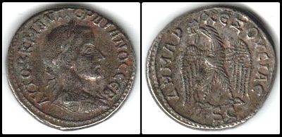 Marcus Antonius Gordianus III tetradrachm of the Roman Imperial Period 240 