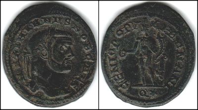 Galerius Maximian AE follis, Rome. AD 299.
