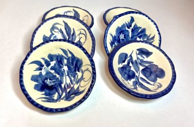 סט קערות קרמיקה מעוטרות עבודת יד עם חתימה איכותיות ומושלמות
קוטר- 10